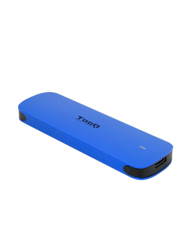 Carcasa disco duro tooq tqe - 2201bl para ssd m.2 usb tipo c azul