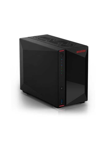 Servidor nas asustor as5402  2 bay nas 4gb ram 2.5g 2 xsata3 6gb s 3.5  2.5 hdd ssd