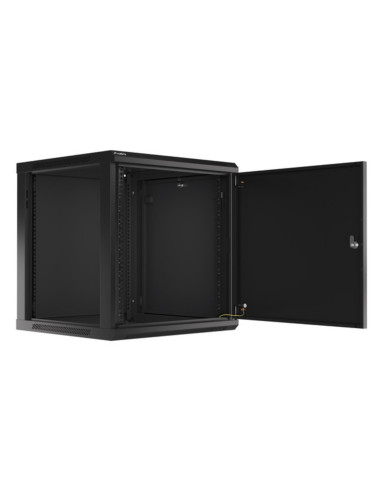 Armario lanberg mural rack 19pulgadas 12u -  600x600 negro