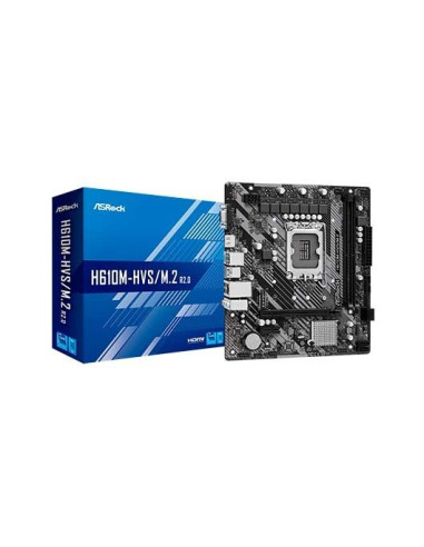 Placa base asrock 1700 h610m - hvs - m.2 r2.0