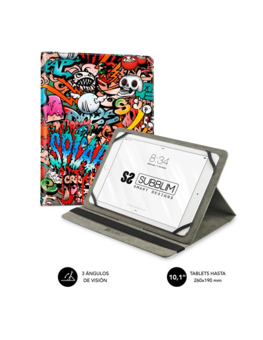 Funda subblim trendy case para tablet 10.1pulgadas graffiti