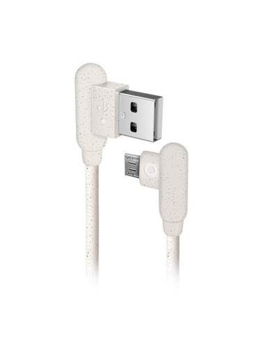 Cable datos usb sbs oceano eco - friendly usb 2.0 - micro usb 1m blanco