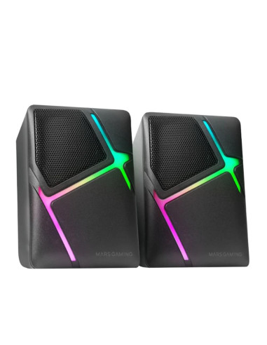 Altavoces mars gaming ms - h rgb negro