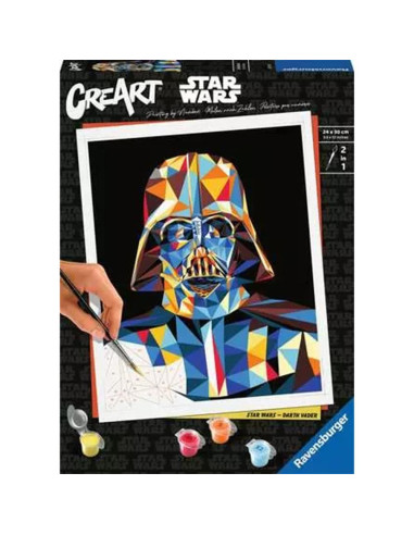 Kit para pintar con números ravensburger creart serie trend c star wars: darth vader