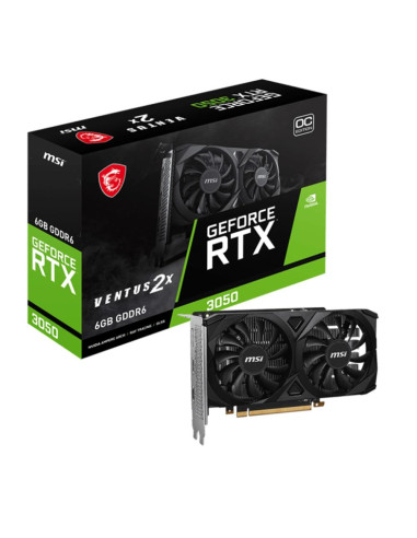 Tarjeta grafica msi nvidia geforce rtx 3050 ventus 2x 6gb gddr6