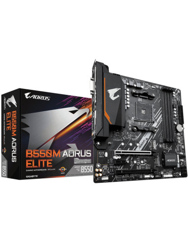 Placa base gigabyte b550m aorus elite am4 m - atx -  4x ddr4 -  4x sata 6gb - s -  4x usb 3.2 -  4x usb 2.0 gab55mael