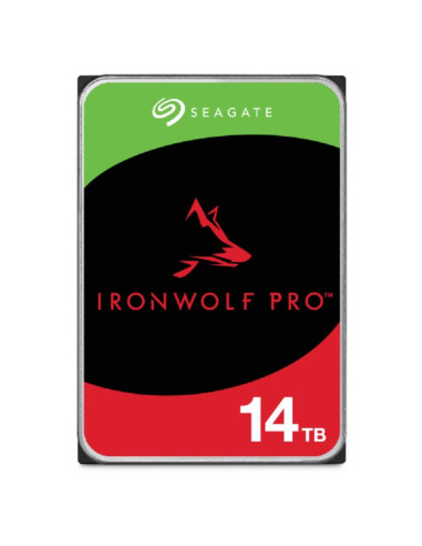 Disco duro interno hdd seagate ironwolf pro nas st14000nt001 14tb 3.5pulgadas 7200rpm -  256mb -  sata 6gb - s