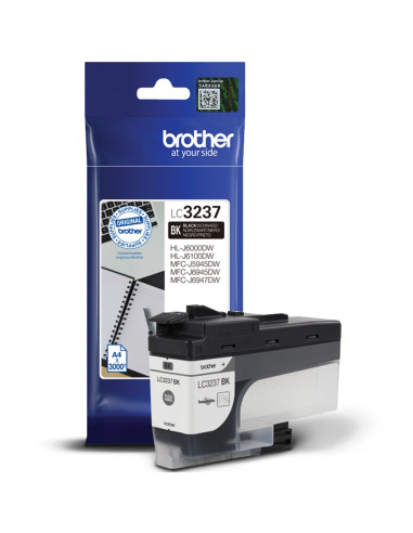 Cartucho tinta brother lc3237bk negro 3000 páginas