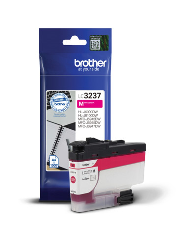 Cartucho tinta brother lc3237m magenta 1500 páginas