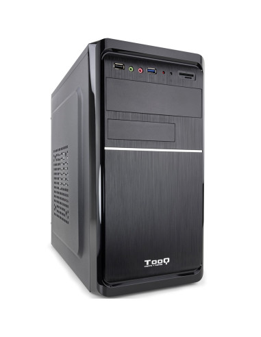 Caja ordenador tooq tqc - 4735u3c - b micro atx mini itx fuente atx 500w incluida