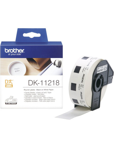 Etiquetas papel precortada brother dk11218 24mm