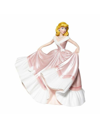 Figura enesco disney la cenicienta la cenicienta con vestido rosa