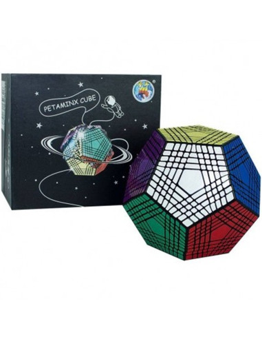 Cubo de rubik shengshou petaminx dodecaedro 9x9 negro