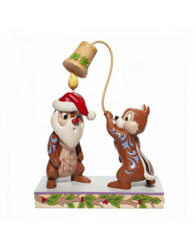 Figura enesco disney chip & dale version navideña