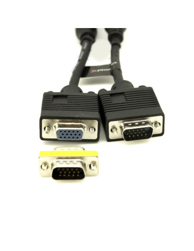 Cable svga d - sub15 de 3 m - m - h con adaptador m - m