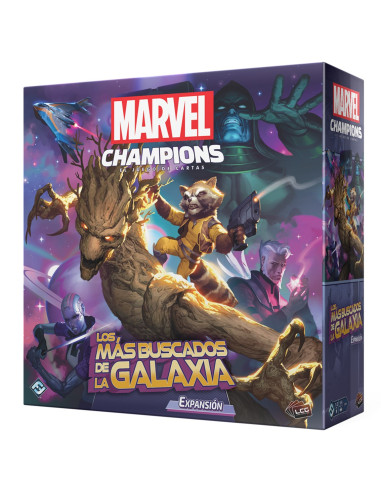 Juego de mesa marvel champions: los mas buscados de la galaxia pegi 14