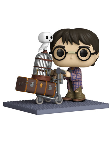 Funko pop deluxe harry potter harry empujando el carro con hedwig 57360