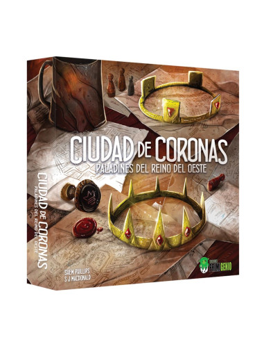 Juego de mesa paladines del reino del oeste: ciudad de coronas pegi 12