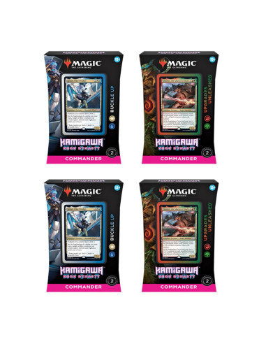 Juego de cartas caja de cartas wizards of the coast magic the gathering commandr display kamigawa neon dinasty español