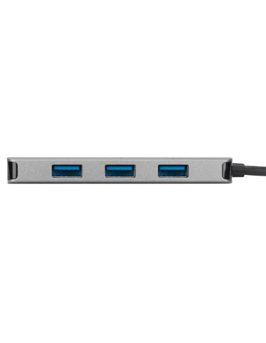 Adaptador targus usb - c a 4xusb 3.0 plata