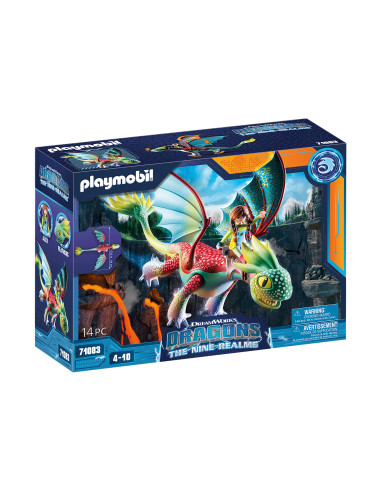 Playmobil dragones: nine realms: feathers & alex