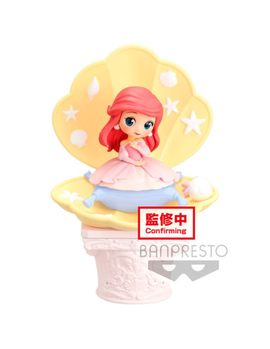 Figura banpresto q posket disney la sirenita ariel vestido rosa ver. b