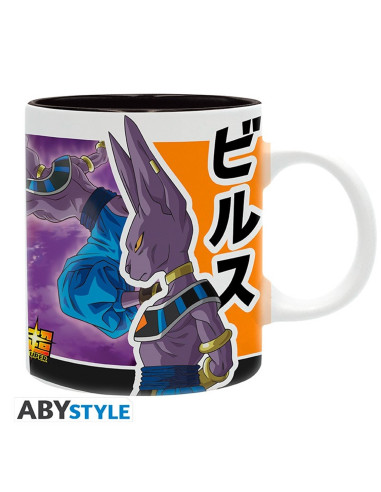 Taza abystyle dragon ball super -  beerus vs goku