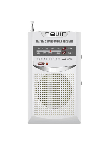 Radio nevir de bolsillo nvr - 136 plata