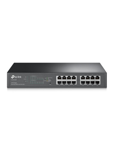 Switch 16 puertos tp - link tl - sg1016pe easy smart 10 - 100 - 1000