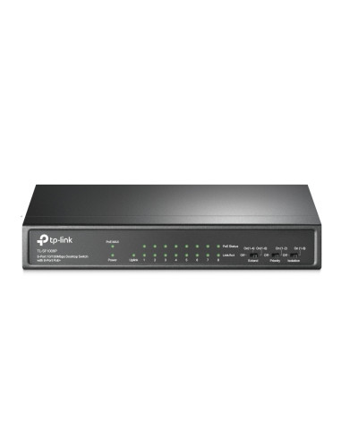 Switch 9 puertos tp - link tl - sf1009p 10 - 100 8 puertos poe+