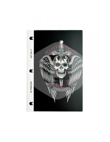 Lamina trasera de personalizacion qcharx calaveras 4