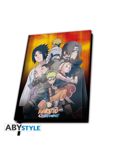 Cuaderno notas abystyle naruto shippuden konoha group