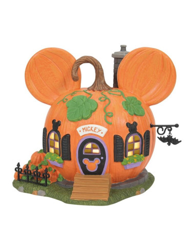 Figura decorativa enesco disney mickey & minnie mickey casa calabaza