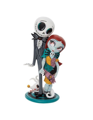 Figura decorativa enesco disney jack sally y zero