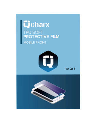 Lamina qcharx trasera de proteccion personalizacion pack de 10 ud para qx1