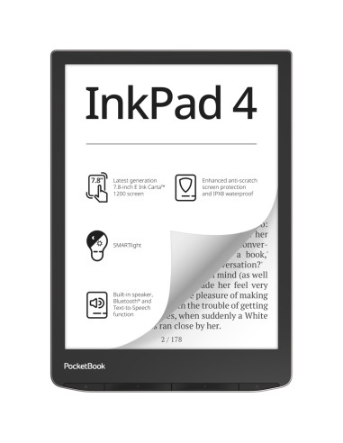 Ebook pocketbook inkpad 4 7.8pulgadas 32gb stardust silver