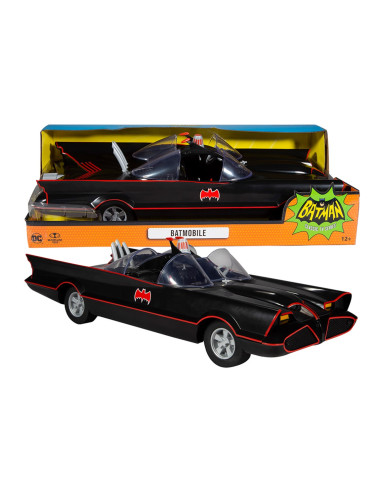 Figura mcfarlane toys dc retro 6in -  batman 66 -  batmobile