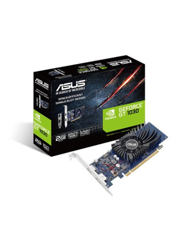 Tarjeta grafica asus  nvidia geforce gt1030 2g - brk 2gb gddr5 hdmi display port bajo perfil