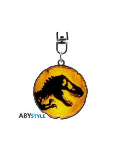 Llavero abystyle jurassic park ambar