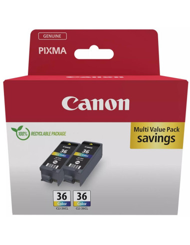 Multipack canon cli - 36 c - m - y 2 unidades