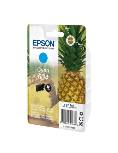 Cartucho epson 604 cian c13t10g24010 xp2200 wf - 2910 piña