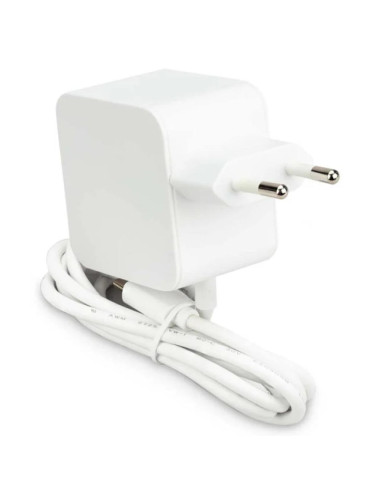 Fuente de alimentacion cargador raspberry pi 5 usb c 27 w color blanco