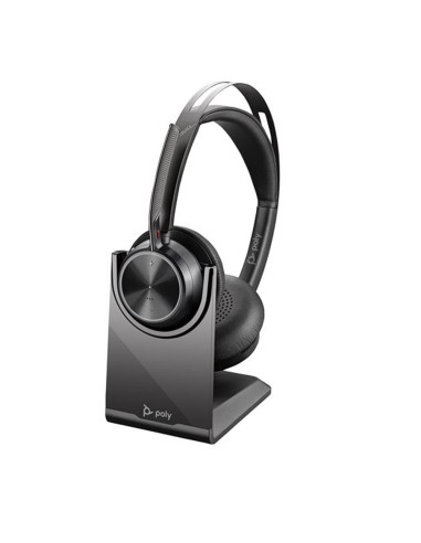 Auriculares poly voyager focus 2 usb - c con base de carga