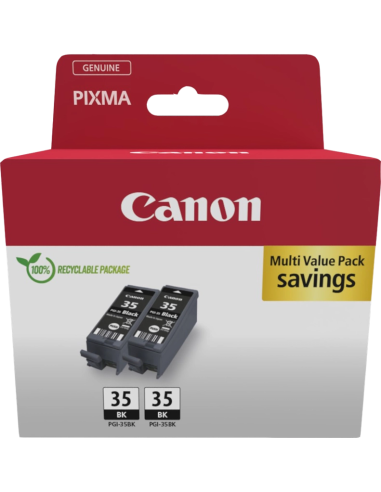 Cartucho tinta canon pgi - 35 twin pack