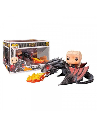 Funko pop juego de tronos daenerys montando a drogon furioso 45338