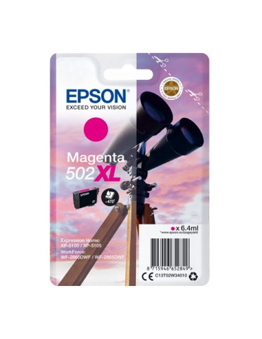 Cartucho tinta epson t02w340 502xl magenta ink