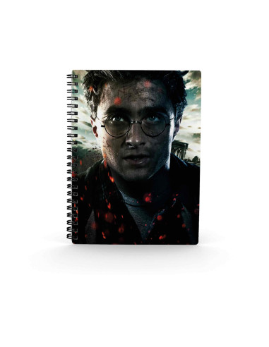 Libreta efecto 3d sd toys harry potter cara harry potter