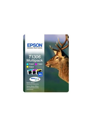 Cartucho tinta epson t130640 multipack stylus sx525wd - 620fw - b42wd - 525wd - 625fwd -  ciervo