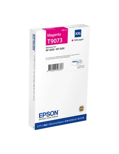 Cartucho tinta epson t9073 magenta xxl wf - 6xxx ink 7000 paginas