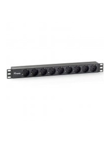 Regleta alimentacion equip rack 19pulgadas 1u 9 tomas 3500w cable 1.8m